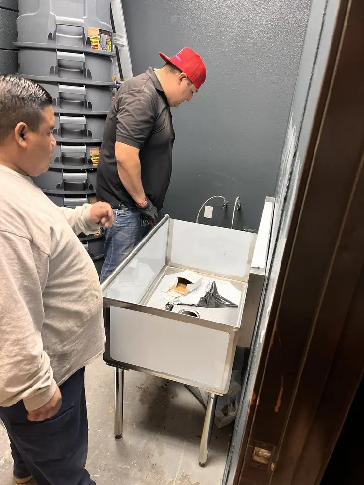 Commercial plumbing and sink installation in Chelsea
